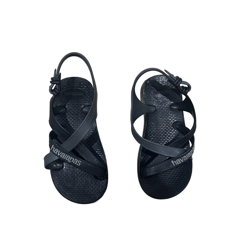 Havaianas Black Baby/Toddler Sandals Size 25/26 US Size: 8